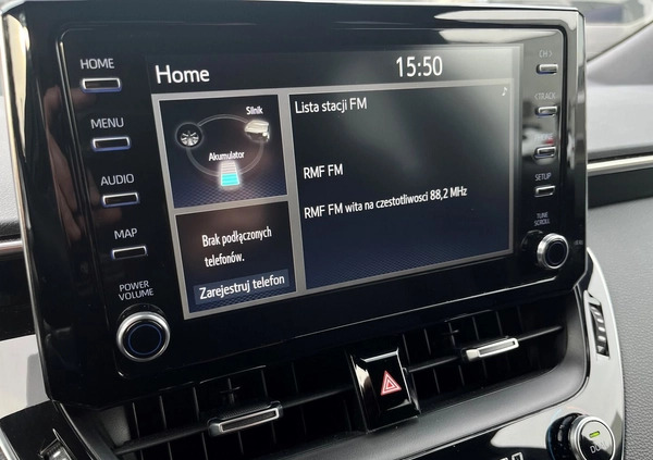 Toyota Corolla cena 97840 przebieg: 45393, rok produkcji 2020 z Praszka małe 497